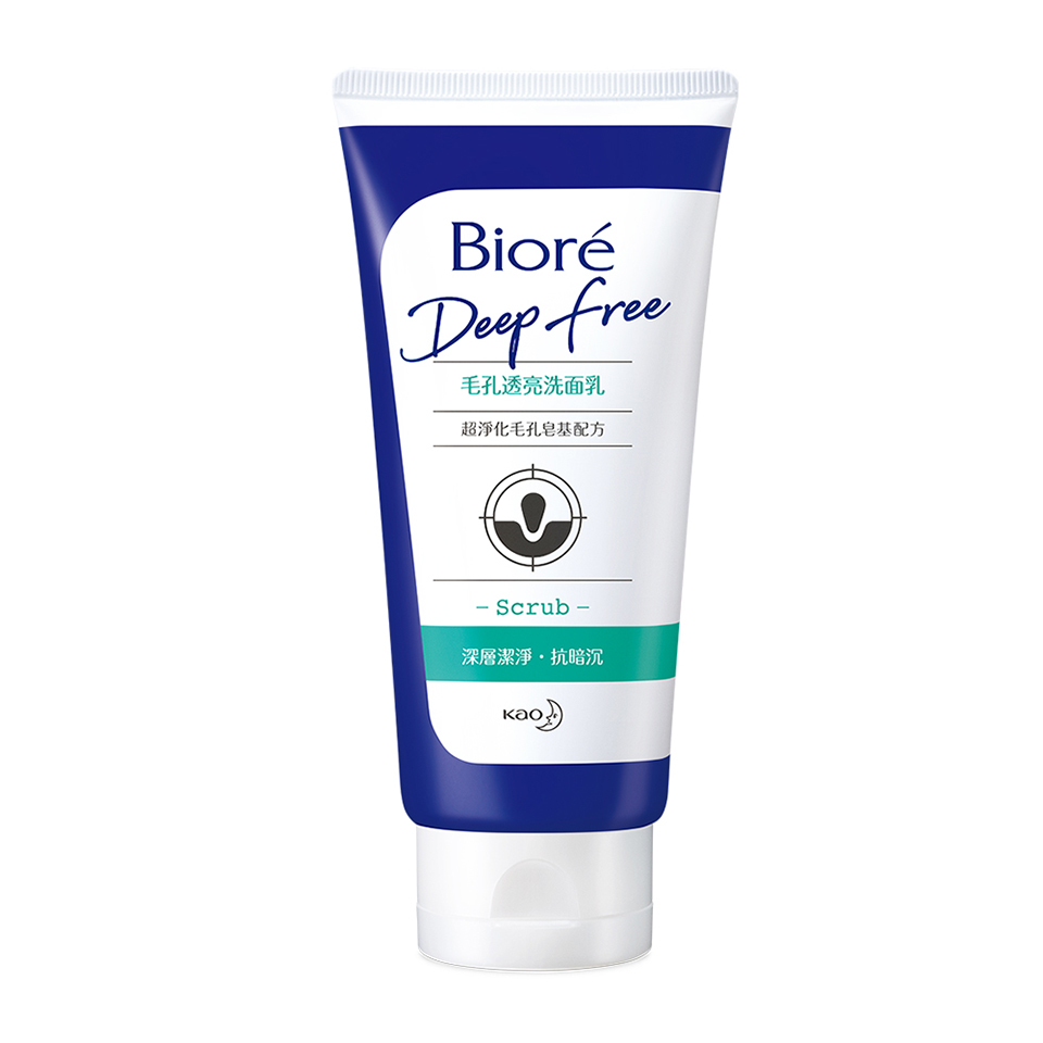 Bioré 蜜妮 Deep Free 毛孔透亮洗面乳120g