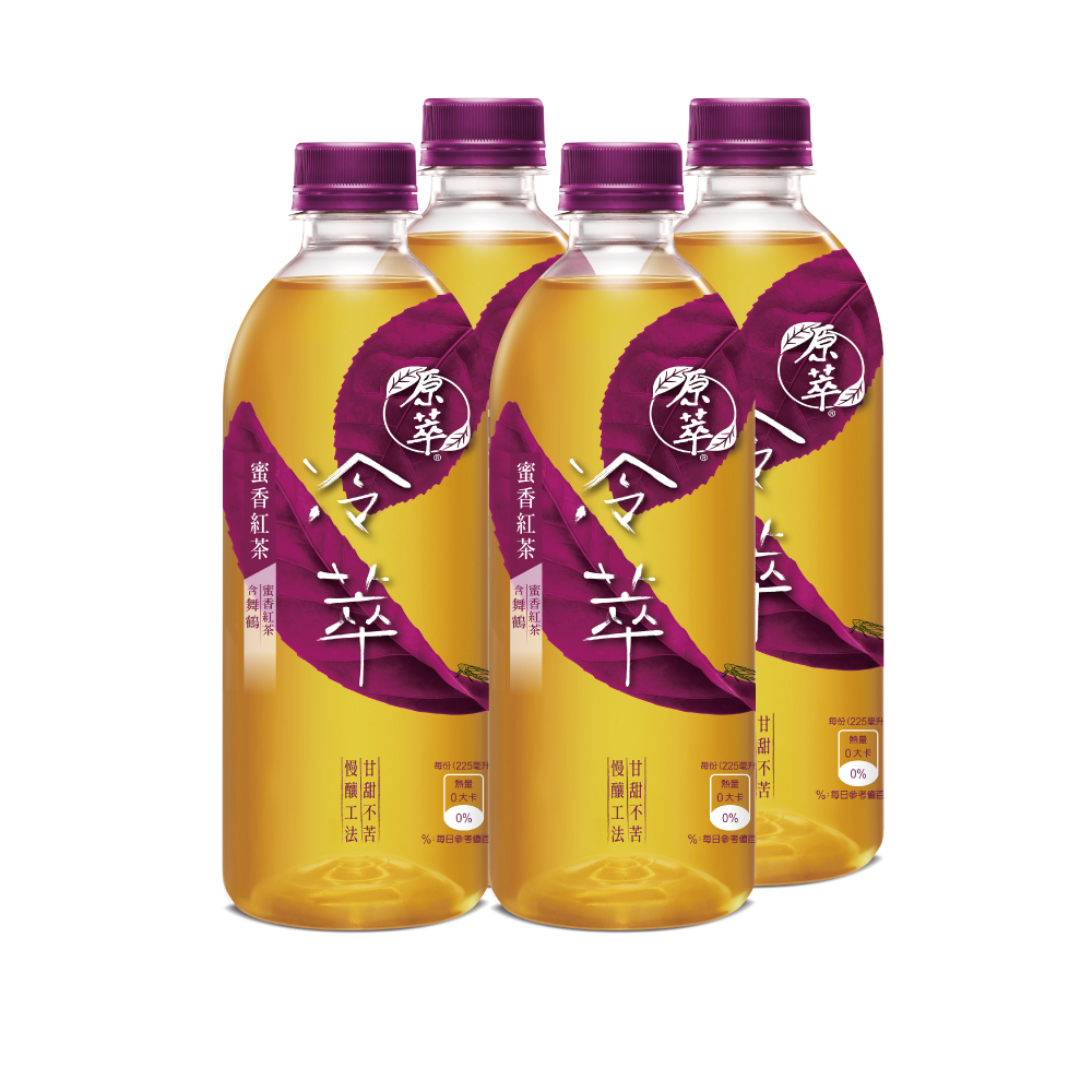 【原萃】冷萃 蜜香紅茶寶特瓶450mlx4入/組