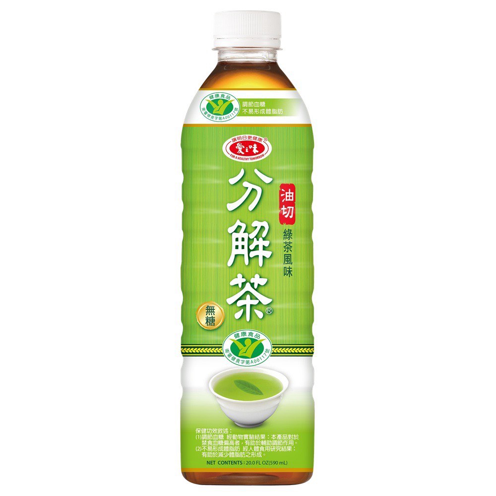 愛之味 分解茶日式綠茶 (590mlx4入)