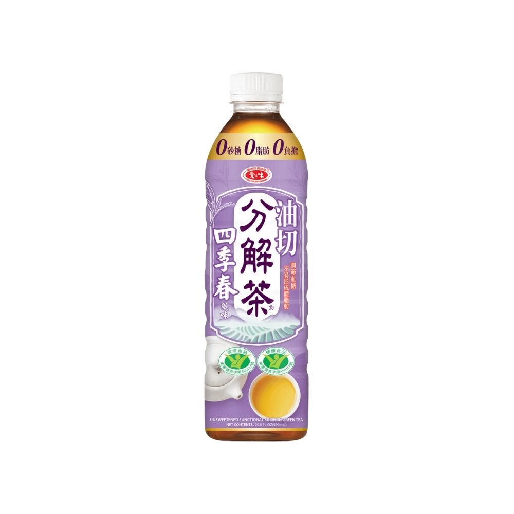 【愛之味】油切分解茶(四季春風味)(590ml*24入/箱)