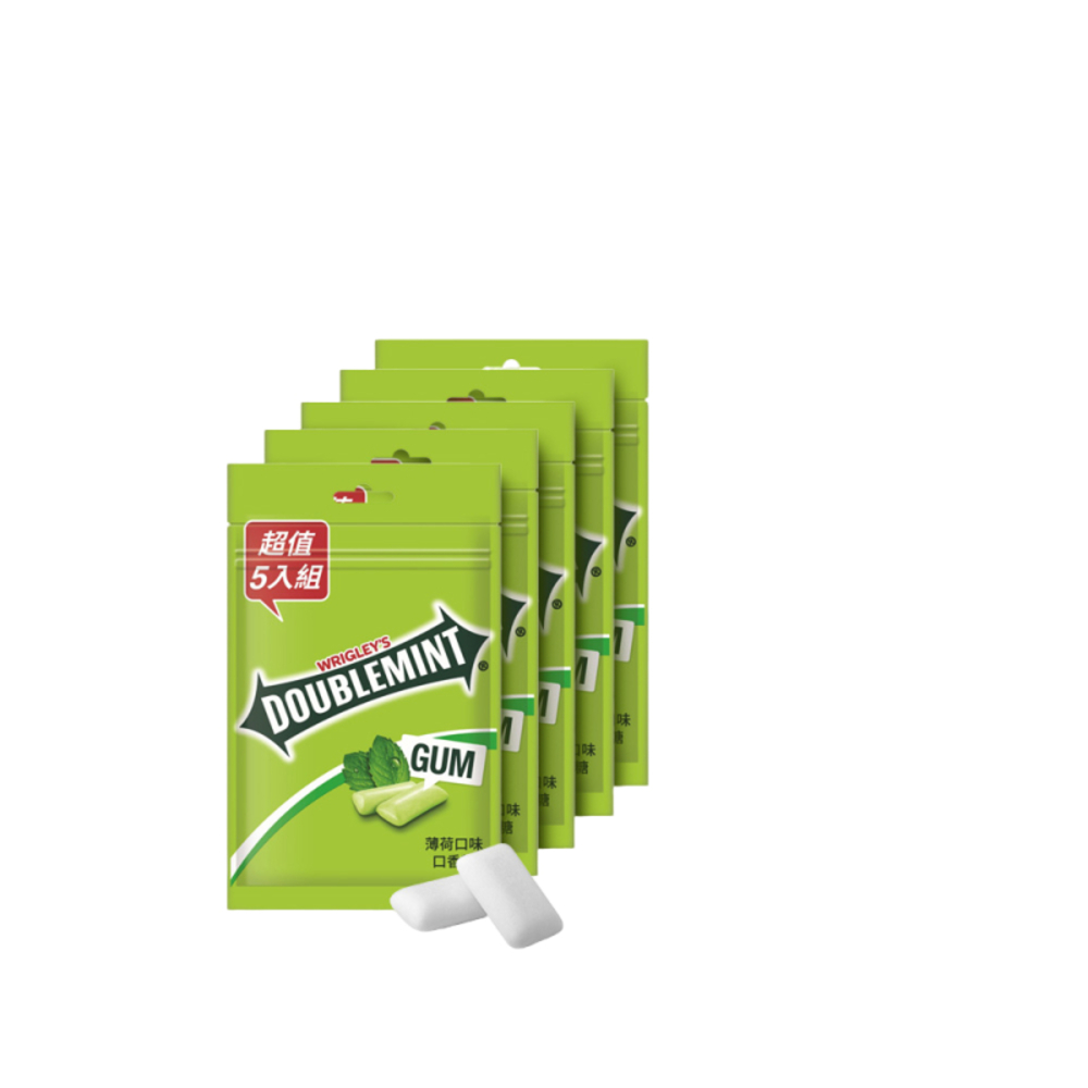 【Doublemint青箭】粒裝口香糖 薄荷口味 28g*5入 (潔牙/口腔清潔)