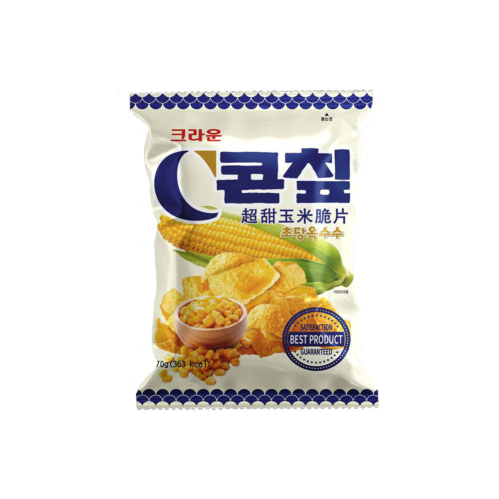韓國CROWN超甜玉米脆片70G