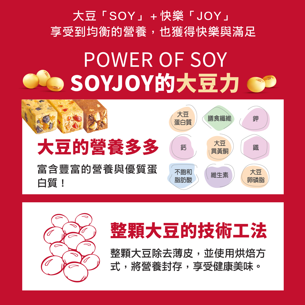 SOYJOY 大豆營養棒-白巧克力夏威夷豆口味25g(12條/盒)