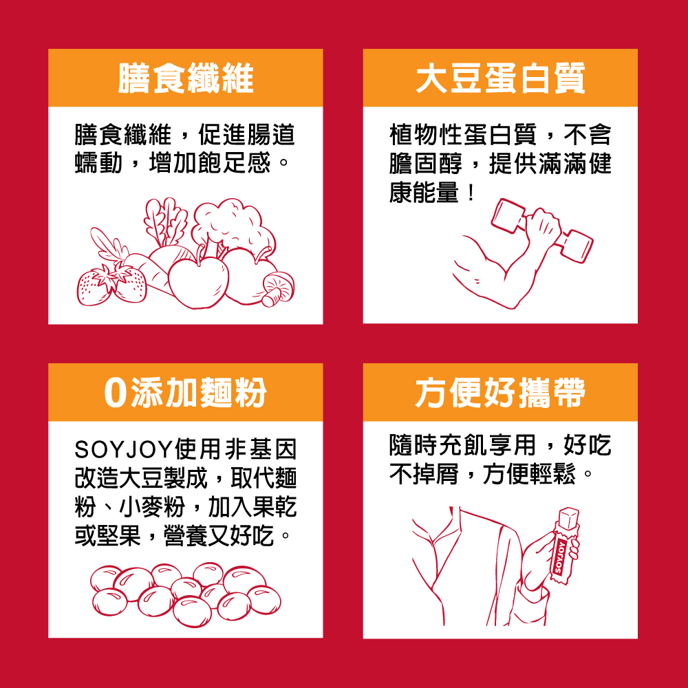 SOYJOY 大豆營養棒-白巧克力夏威夷豆口味25g(12條/盒)