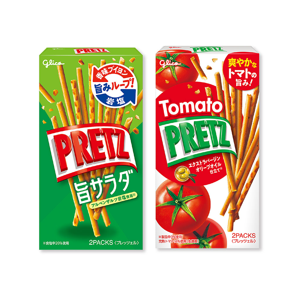 【Glico 格力高】PRETZ百力滋 野菜沙拉棒/蕃茄野菜棒-任選