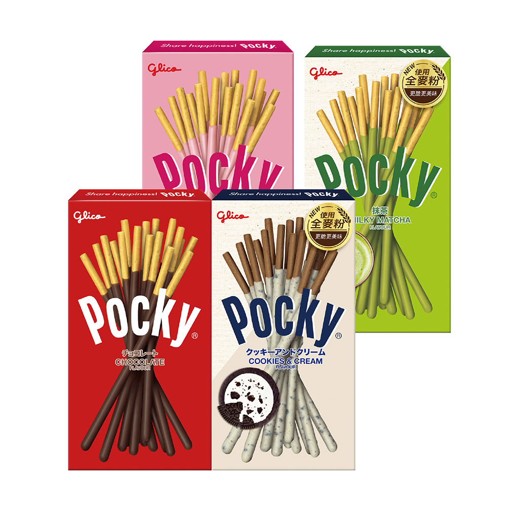 【Glico 格力高】Pocky百奇 巧克力棒 10盒入(多口味任選)