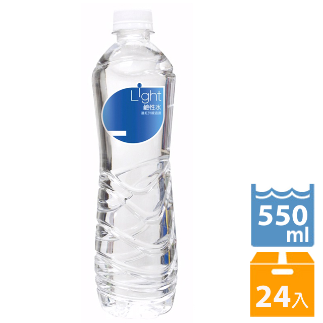 悅氏Light 鹼性水550ml(24入/箱)x2箱