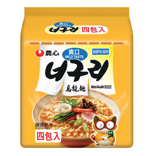 韓國農心爽口烏龍麵(4入)