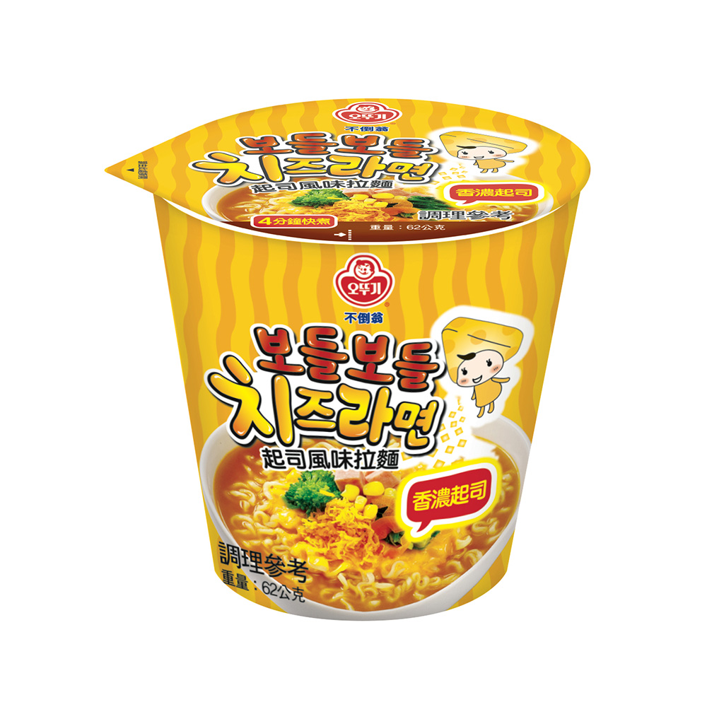 韓國不倒翁-起司風味杯麵62g