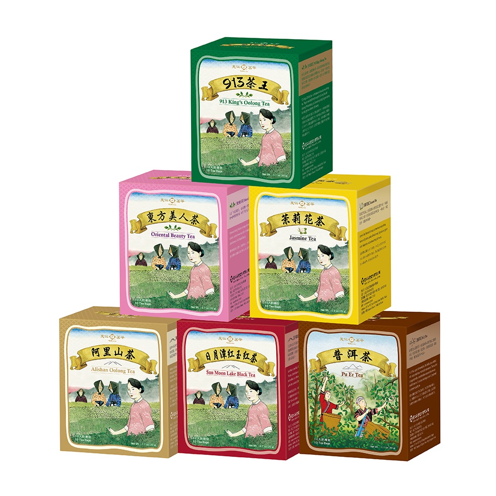 【天仁茗茶】原片茶包10入(口味多選/盒)x6盒