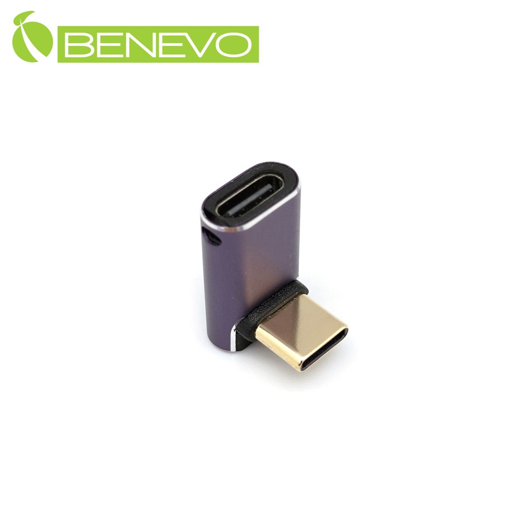 BENEVO上下彎 USB4 Type-C 40Gbps 公對母轉接頭,支援240W充電 (BUSB4CMFV2)