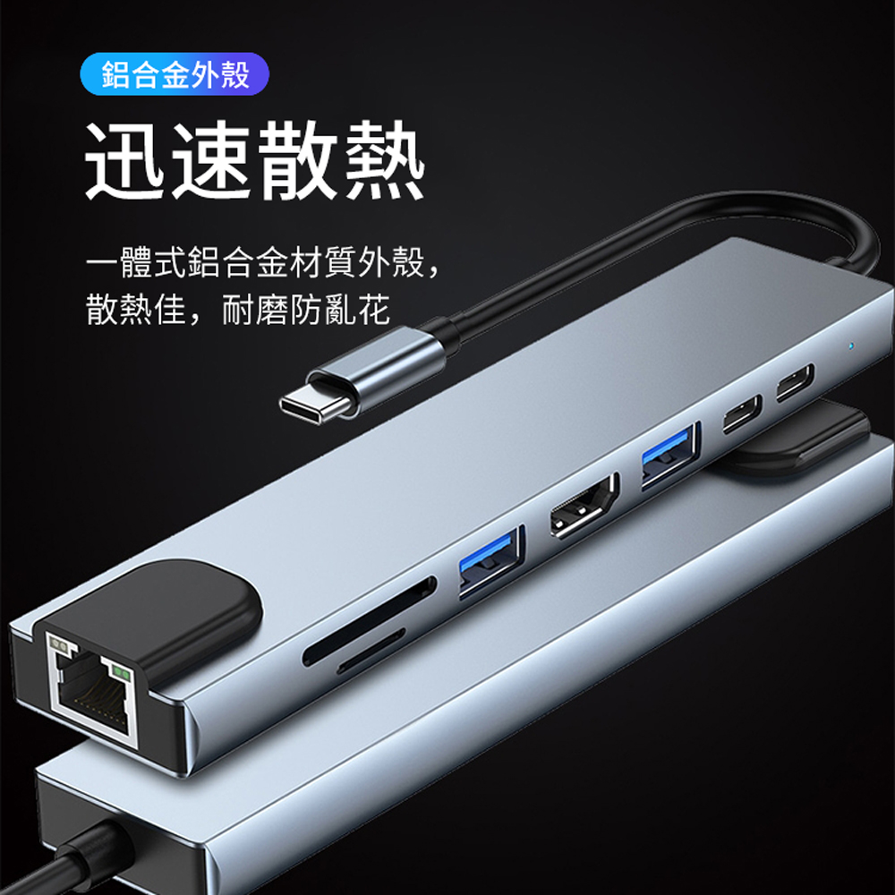 Antian Type C Hub Pd Usb Wan Hdmi Pchome H