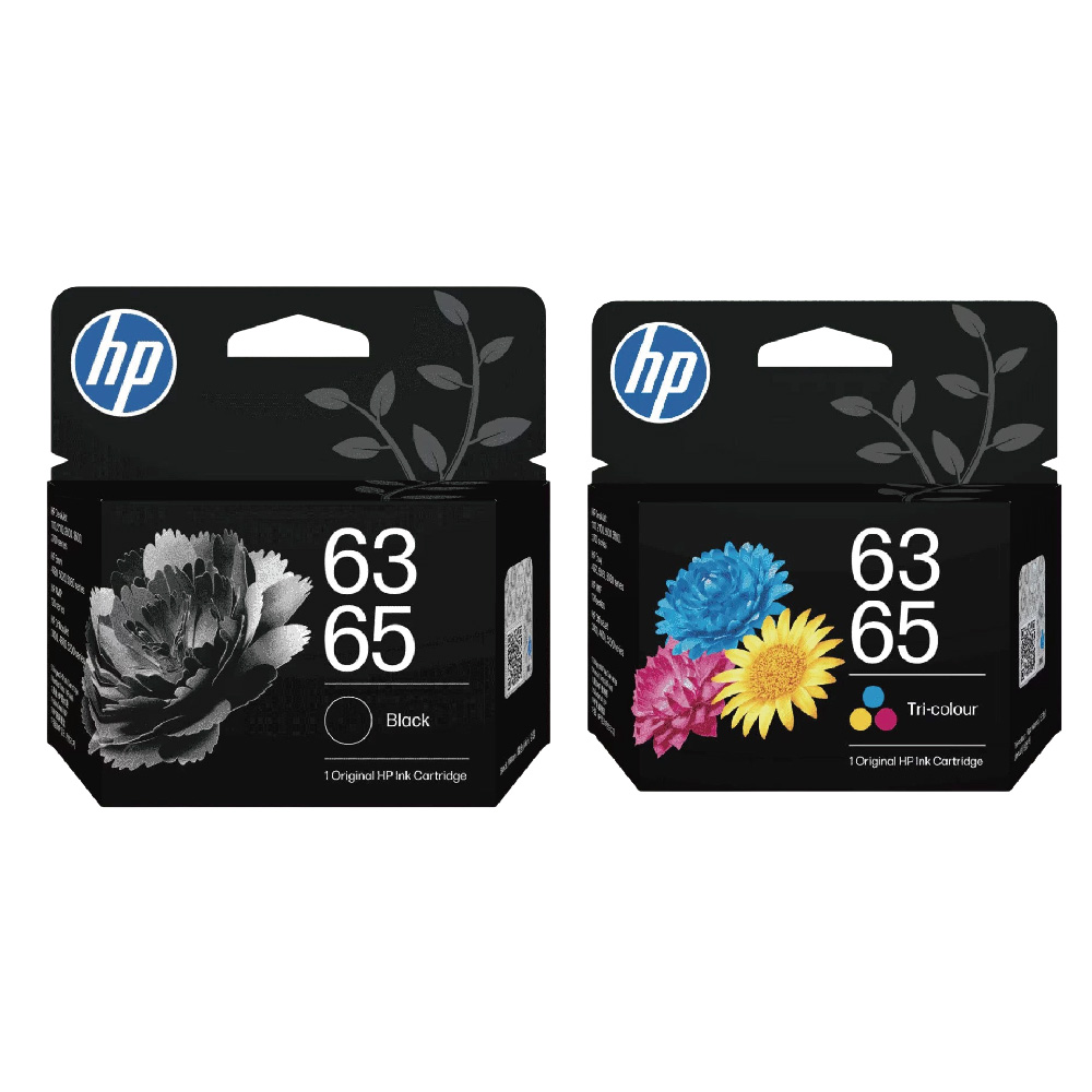 HP 63/65【1黑1彩】原廠墨水匣 B7RT3AA黑+B7RT2AA彩 適用HP OJ 5220/DJ 1110/ENVY 4520