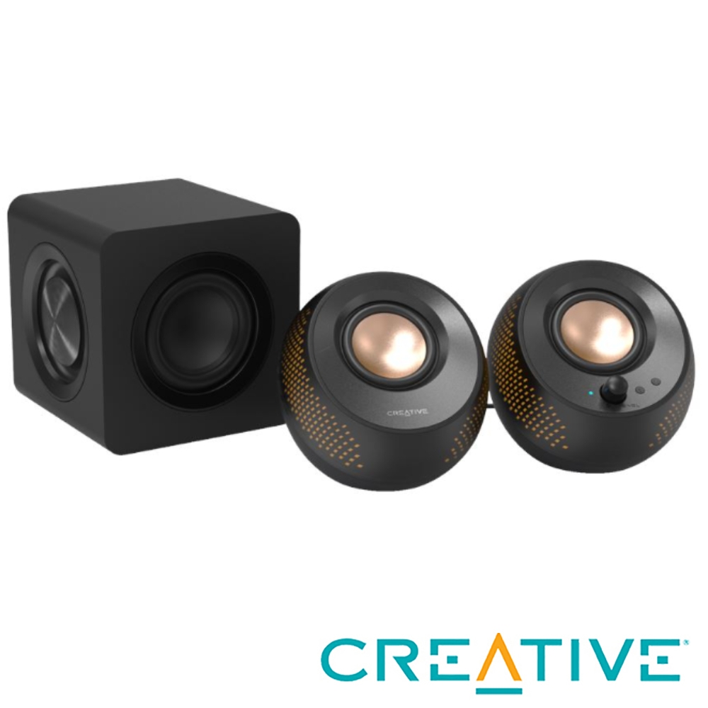 CREATIVE Pebble X Plus 藍牙 5.3 USB-C 桌上型喇叭 黑色