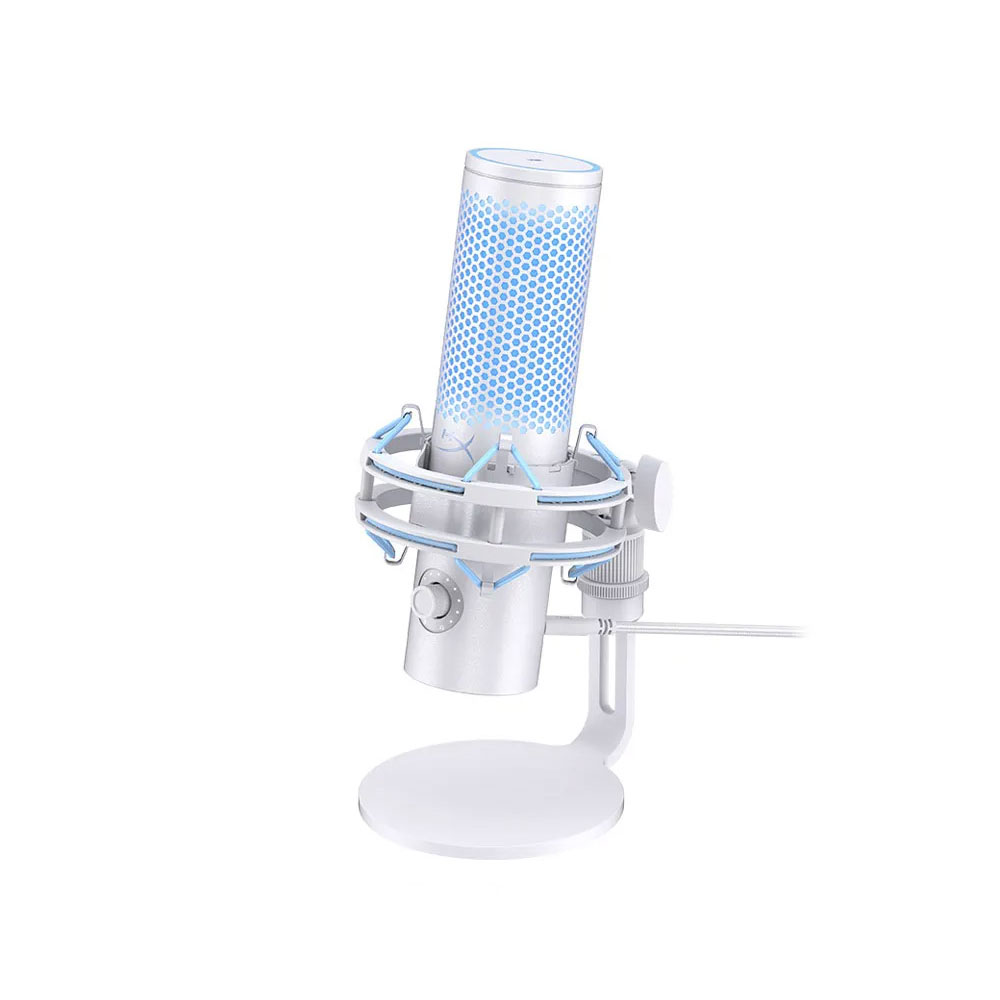 HyperX QuadCast 2 USB 電競麥克風-雪白藍光
