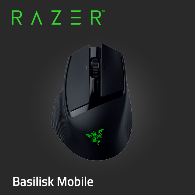 Razer Basilisk Mobile 攜帶式人體工學無線電競滑鼠