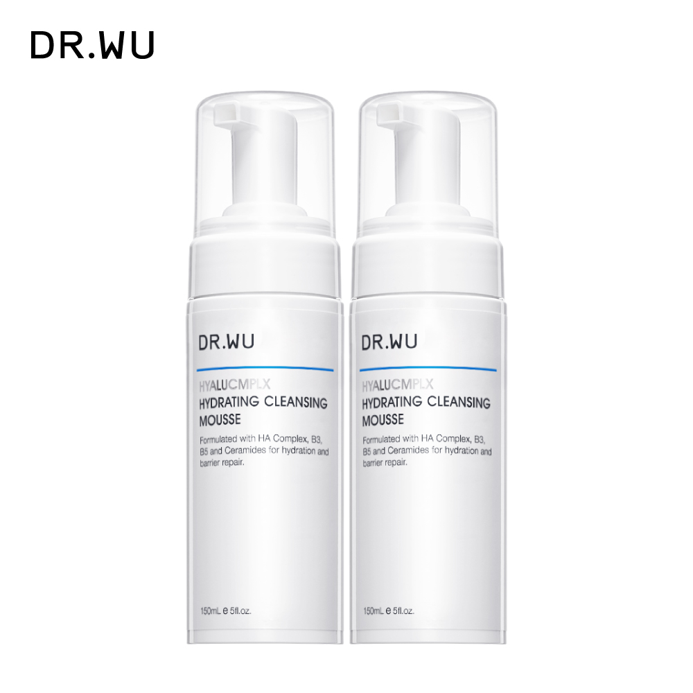 DR.WU 玻尿酸保濕潔顏慕斯150ML(2入組)