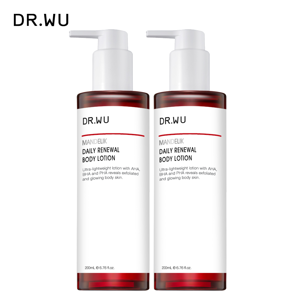 DR.WU 達爾膚 杏仁酸亮白煥膚身體乳200ML(2入組)