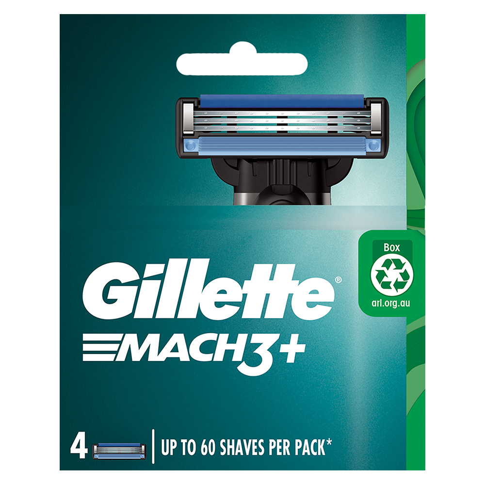 【Gillette 吉列 】Mach3 鋒速系列刮鬍刀頭 4刀組