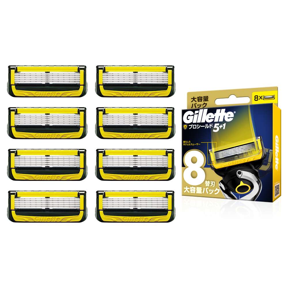 【Gillette 吉列 】ProShield鋒護系列刮鬍刀頭 (8刀頭)