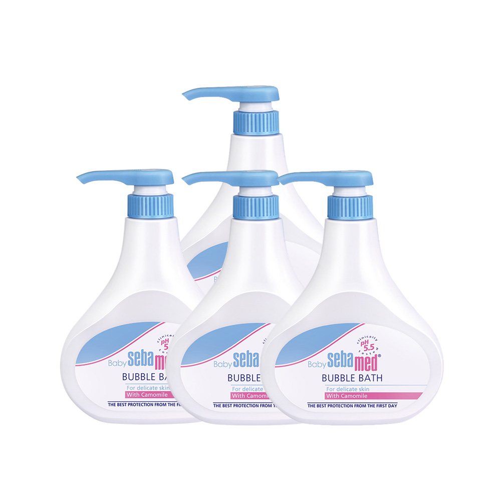 施巴5.5 sebamed 嬰兒泡泡浴露500ml 4入組