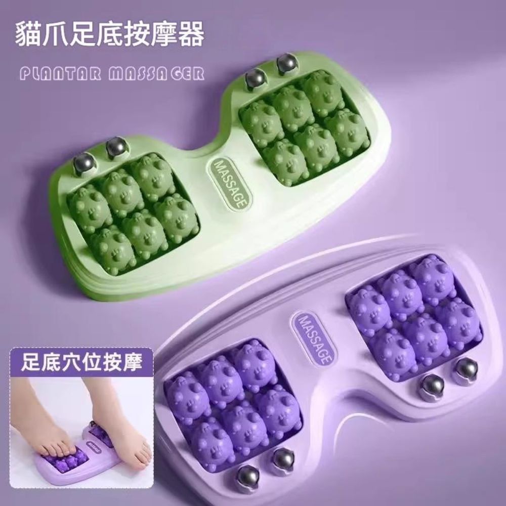 【足健康】貓爪磁石足底按摩器 2入組(腳底按摩 穴道疏通 經絡舒緩)