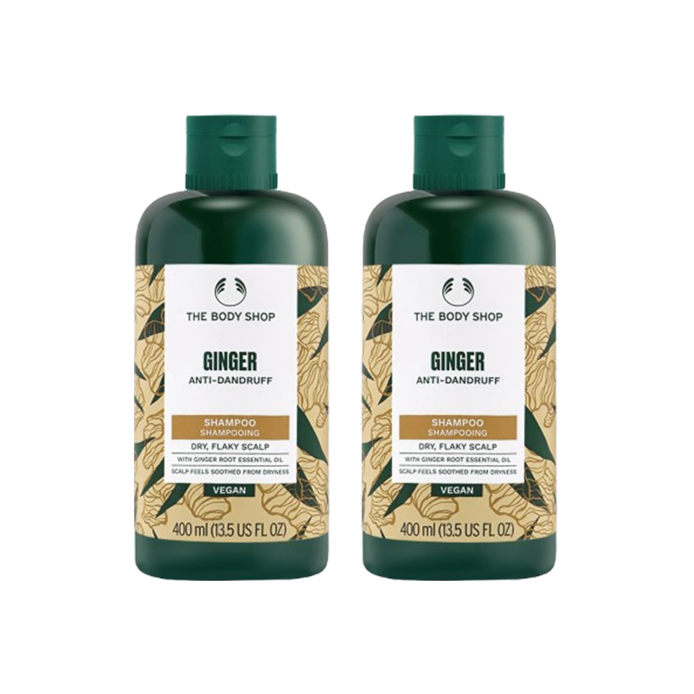 【THE BODY SHOP美體小舖】薑根鏗活調理洗髮精 400ml(2入)
