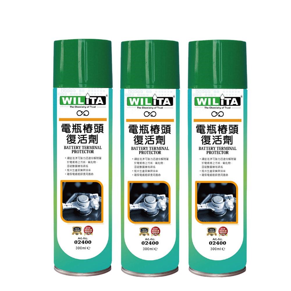 【WILITA 威力特】電瓶樁頭保護劑300ml*3入組