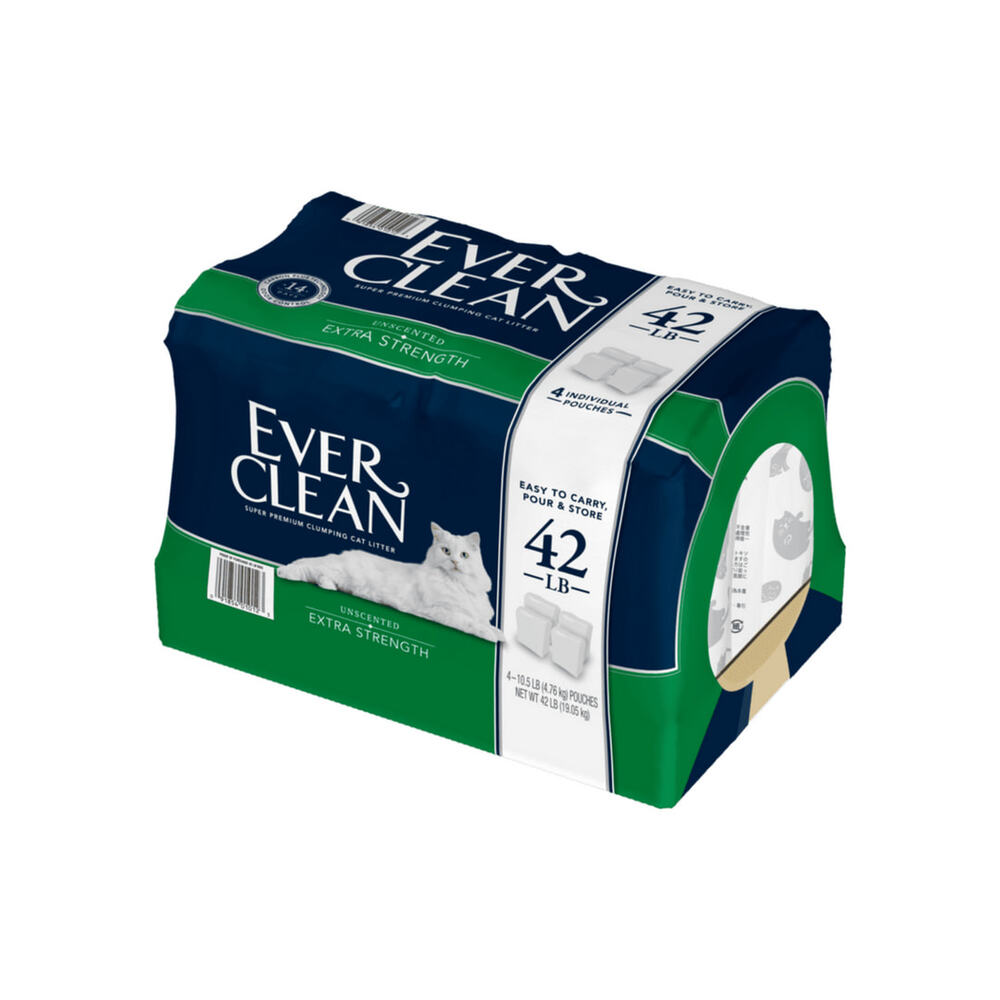 【EverClean 藍鑽】強效低敏結塊貓砂42lb