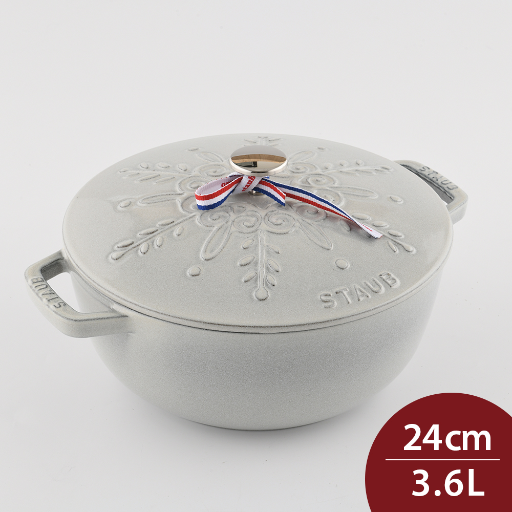 Staub 雕花琺瑯鑄鐵鍋 和食鍋 24cm 2.4L