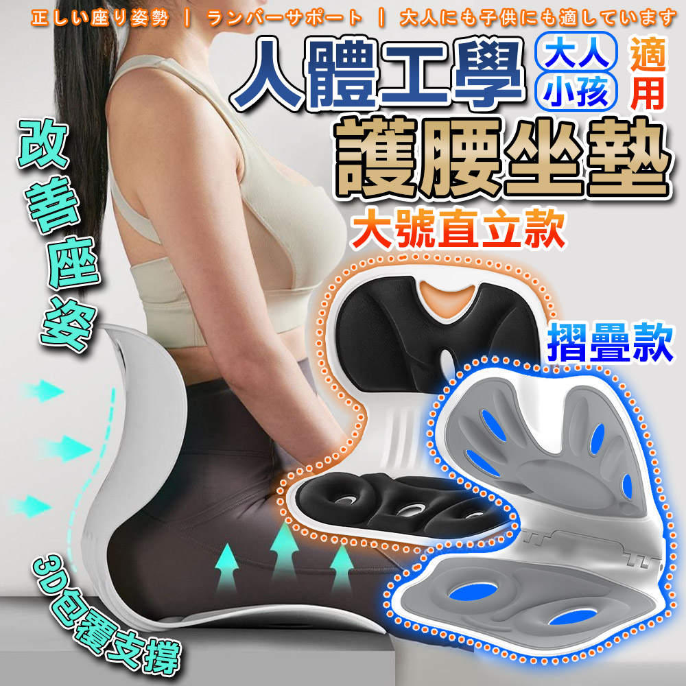 護腰坐墊-摺疊款