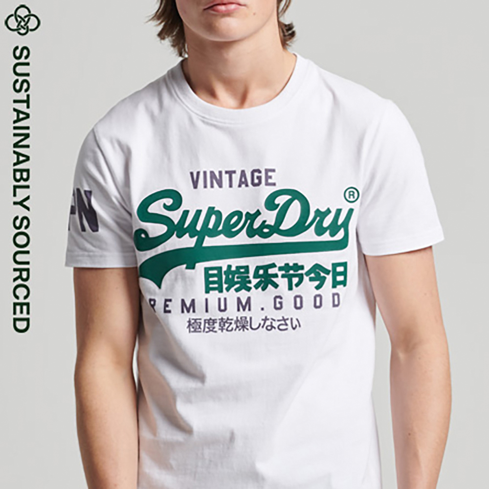 Superdry】男裝短袖T恤VL 白- PChome 商店街