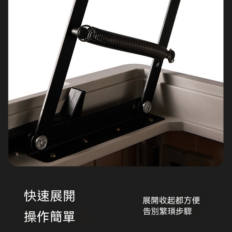 戶外露營桌 多功能收納箱 大容量兩用收納箱 多功能可摺疊整理箱 車載箱桌一體野營裝備