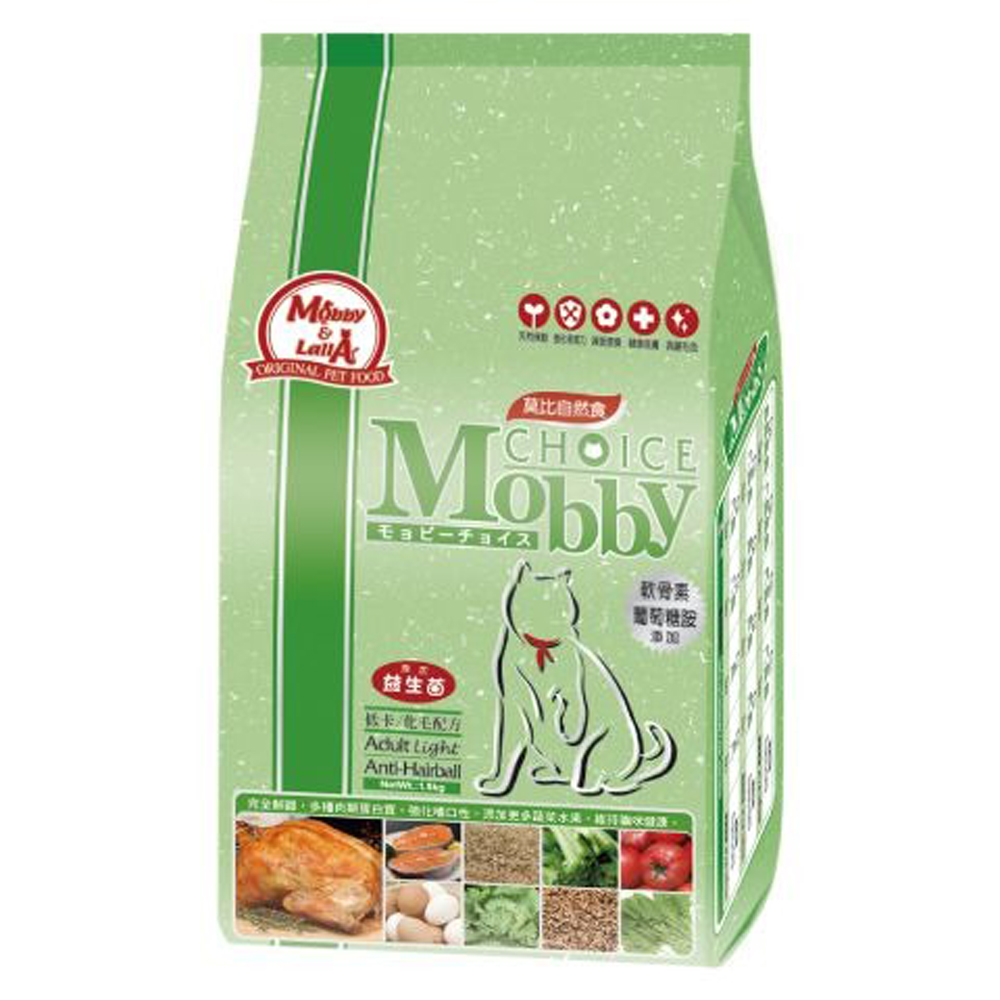 【Mobby莫比】貓飼料 貓糧 控制體重 低卡化毛成貓專用配方3kg
