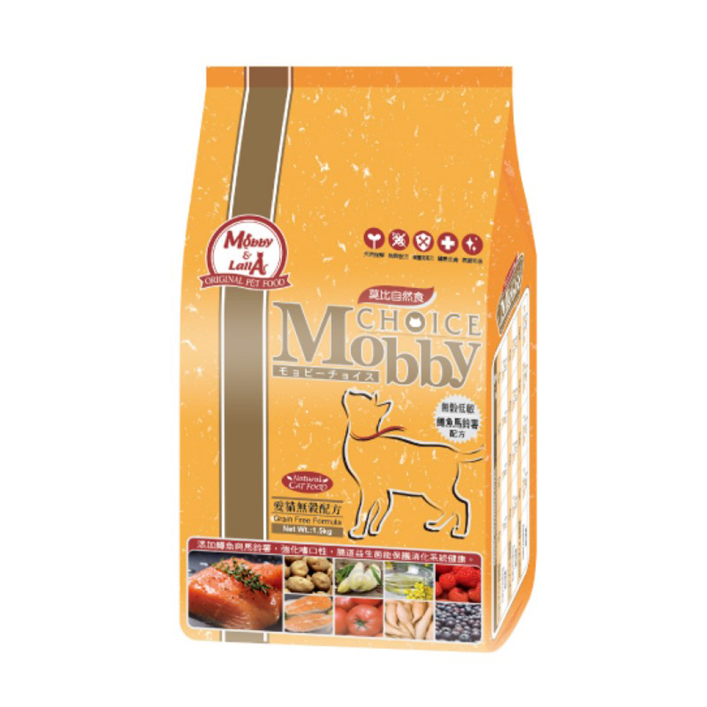 【Mobby莫比】貓飼料 貓糧 愛貓無穀低敏配方1.5kg(口味任選)