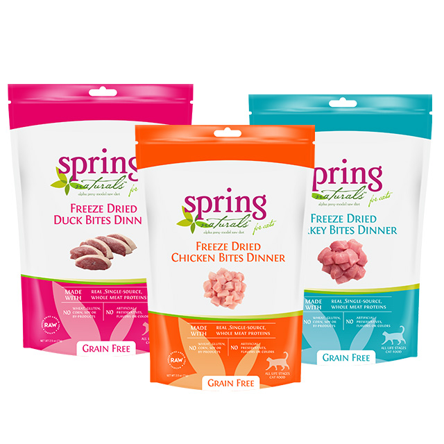 美國 Spring Naturals 冷凍乾燥無穀生食貓糧 (雞肉鴨肉 / 火雞肉 三種口味可選) 1LB/包