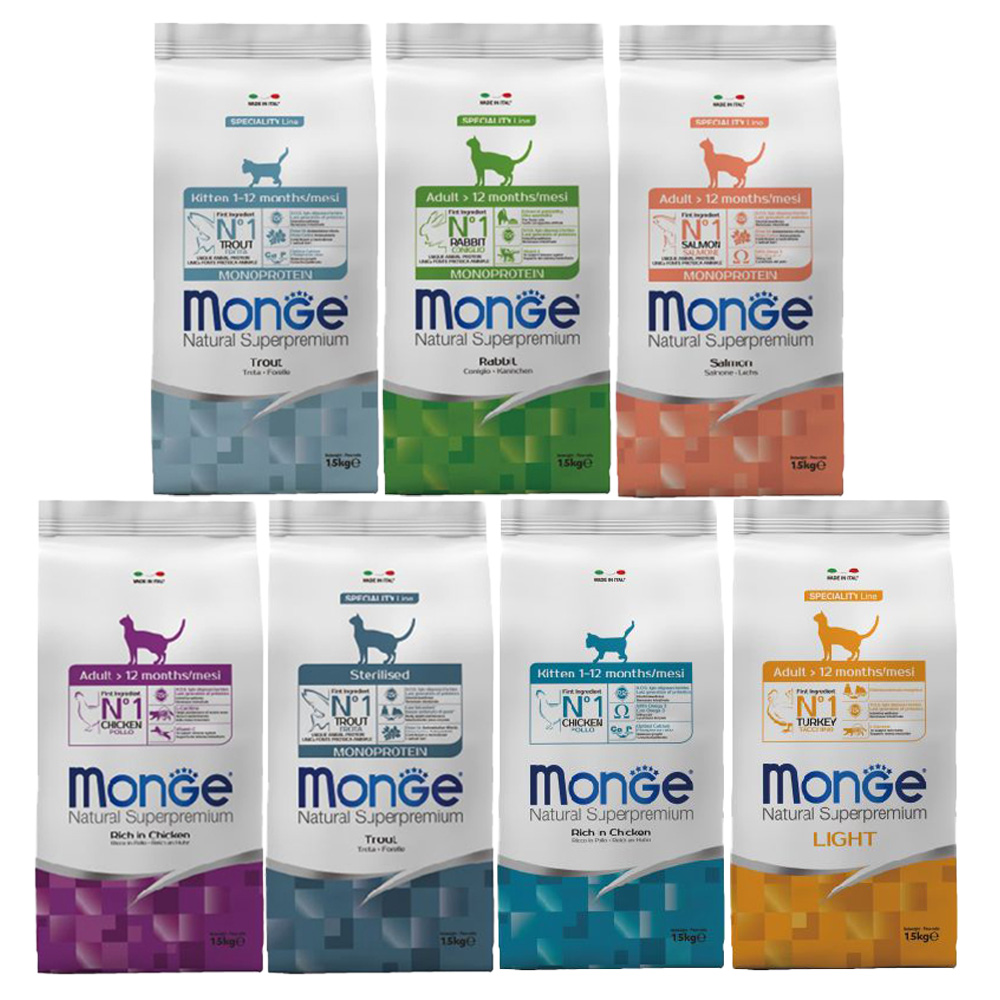 MONGE瑪恩吉天然全能系列 貓飼料 1.5kg