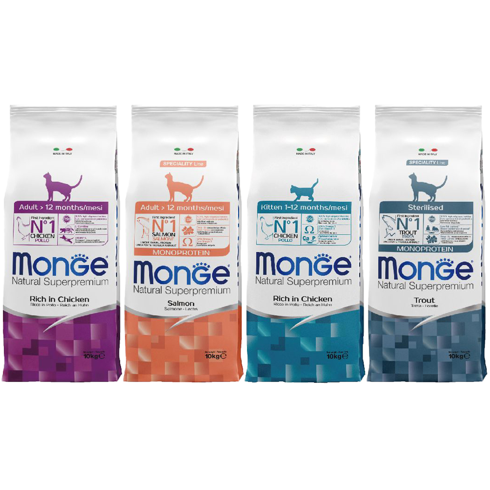 MONGE瑪恩吉天然全能系列 貓飼料 10kg