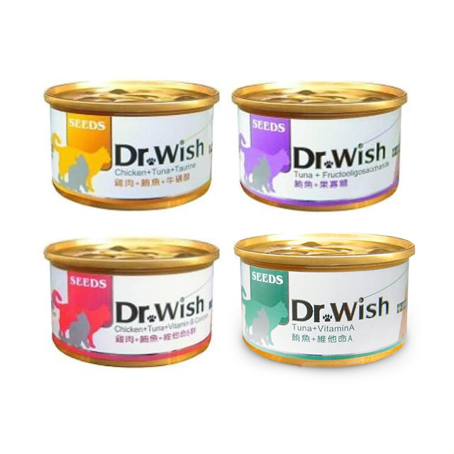 【24入組】SEEDS聖萊西-Dr.Wish愛貓調整配方營養食(泥狀) 85g