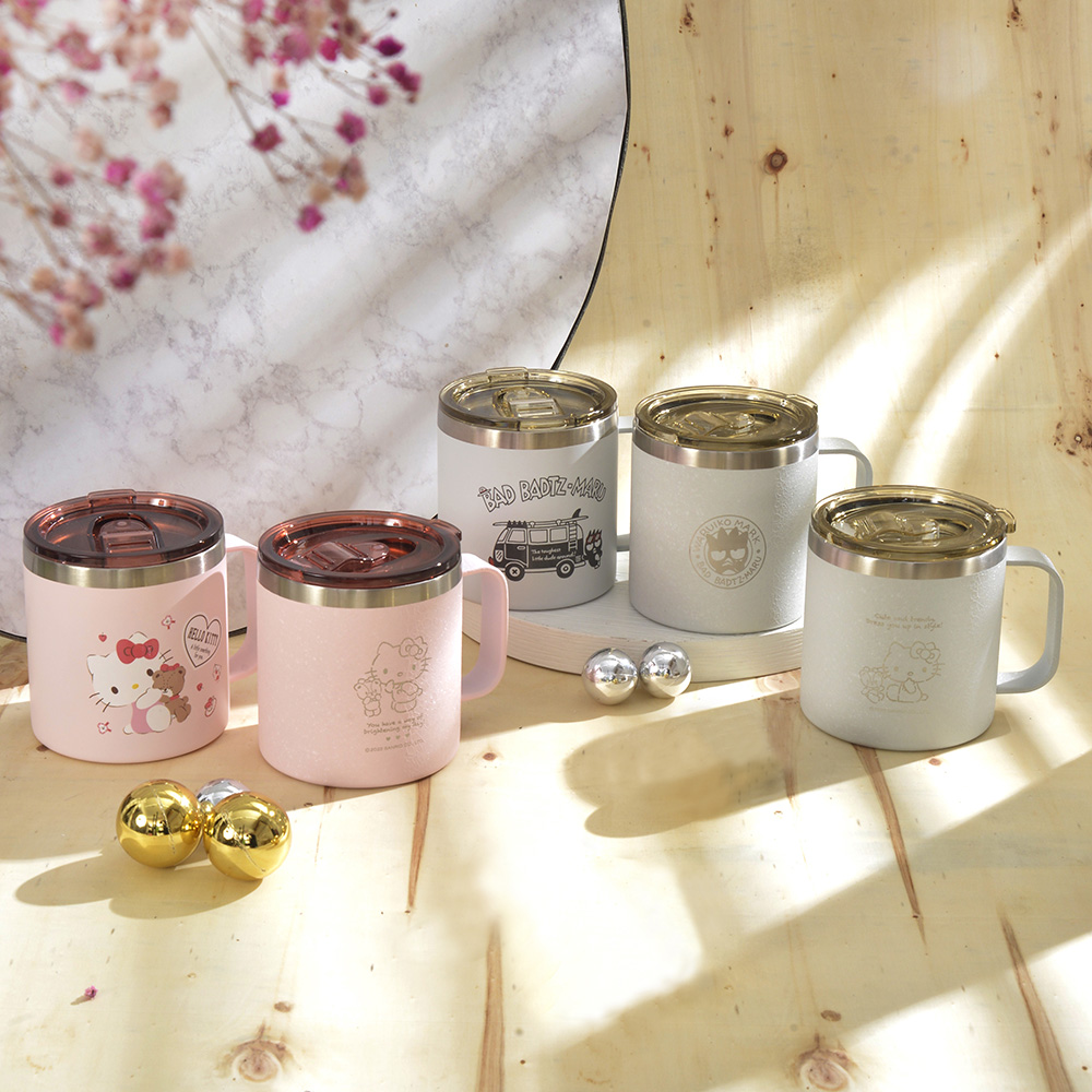 【SANRIO 三麗鷗】 真空保溫保冷杯/辦公杯/馬克杯 500ml-KITTY/酷企鵝共四款任選 (大寬口 好清洗)