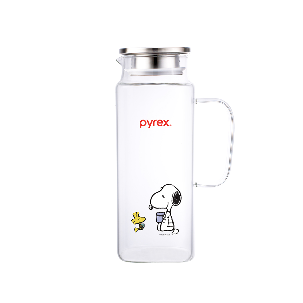 Corelle Brands_康寧餐具 SNOOPY美味早午餐耐熱玻璃水壺1900ml