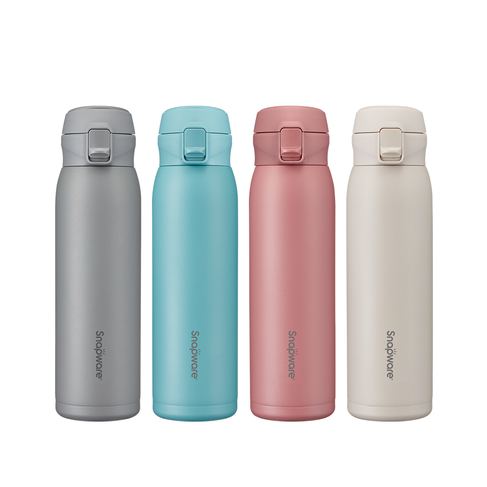 康寧 SNAPWARE 316不鏽鋼彈跳保溫瓶-680ml 兩入組(四色可選)