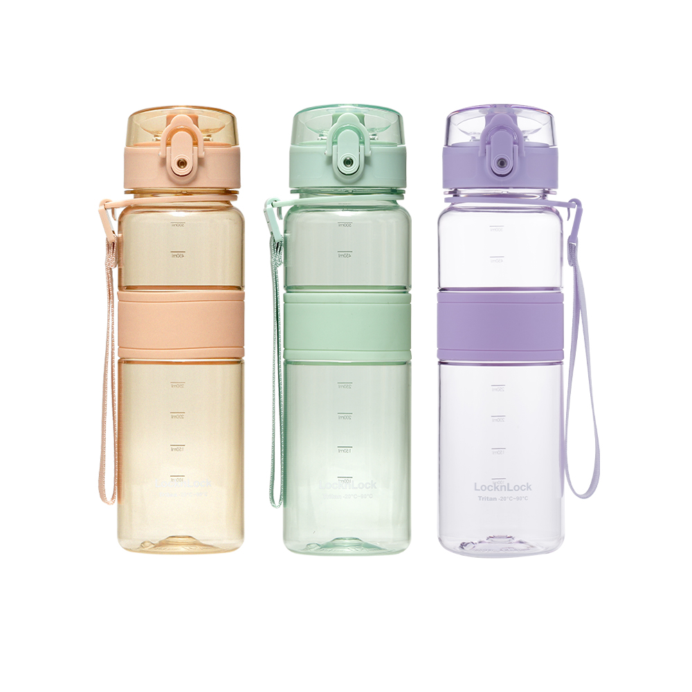 【樂扣樂扣】Tritan優質彈蓋提帶水壺500ml
