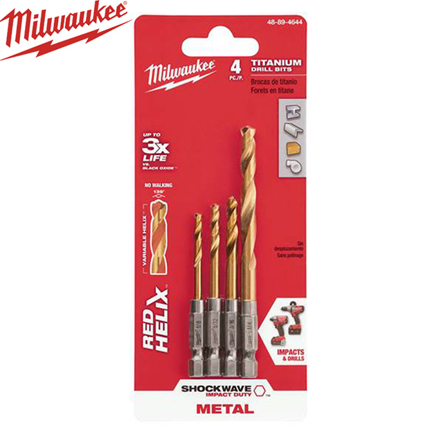 milwaukee 美沃奇 6m六角鑽尾-4入 (48-89-4644)