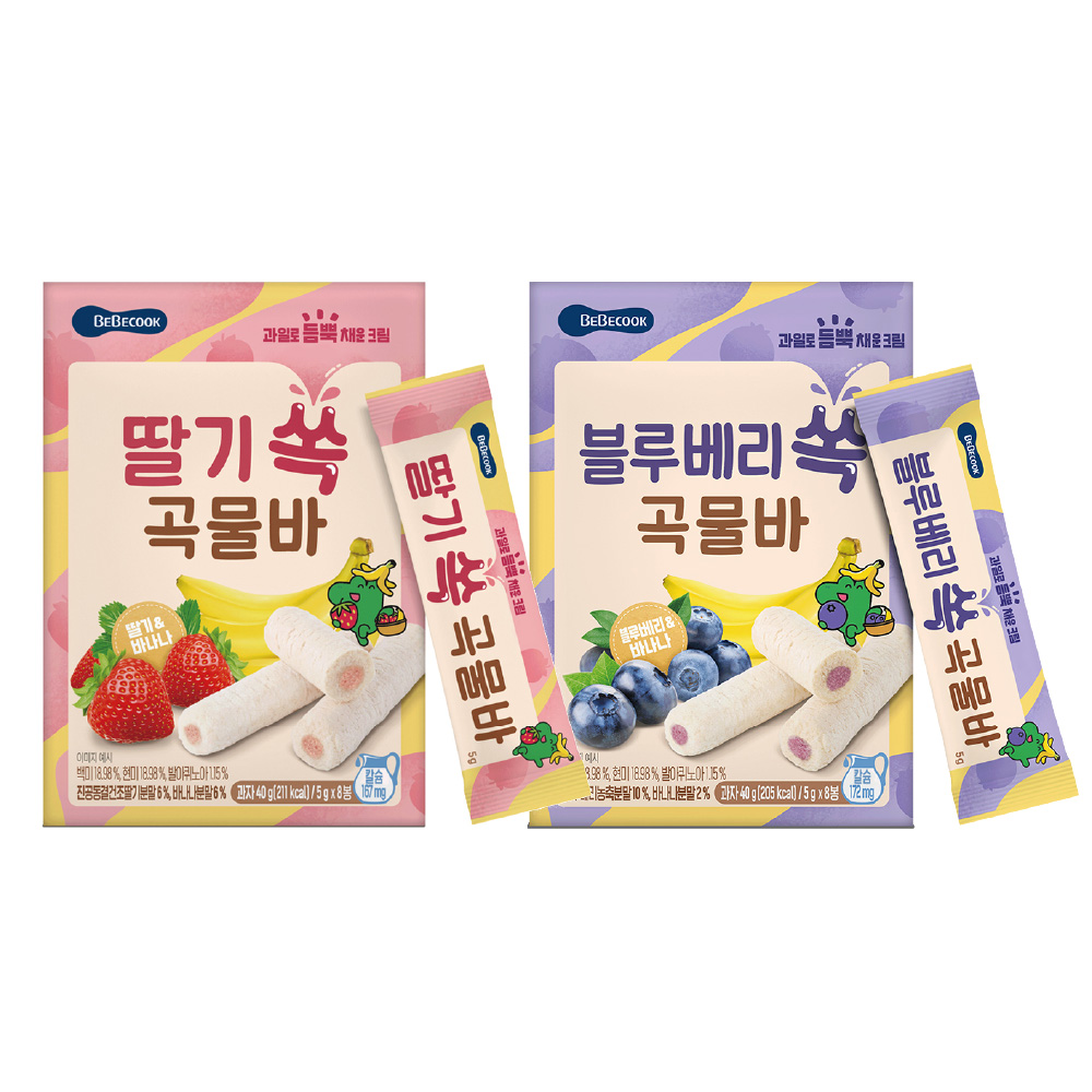 【韓國 BEBECOOK】寶膳 嬰幼兒水果酥酥捲 (40g)
