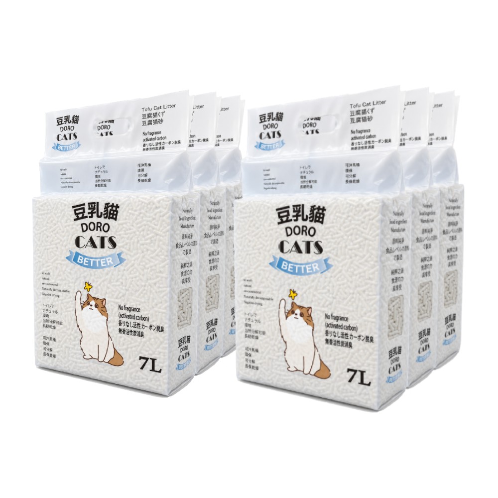 豆乳貓豆腐貓砂(活性碳)6包(箱)