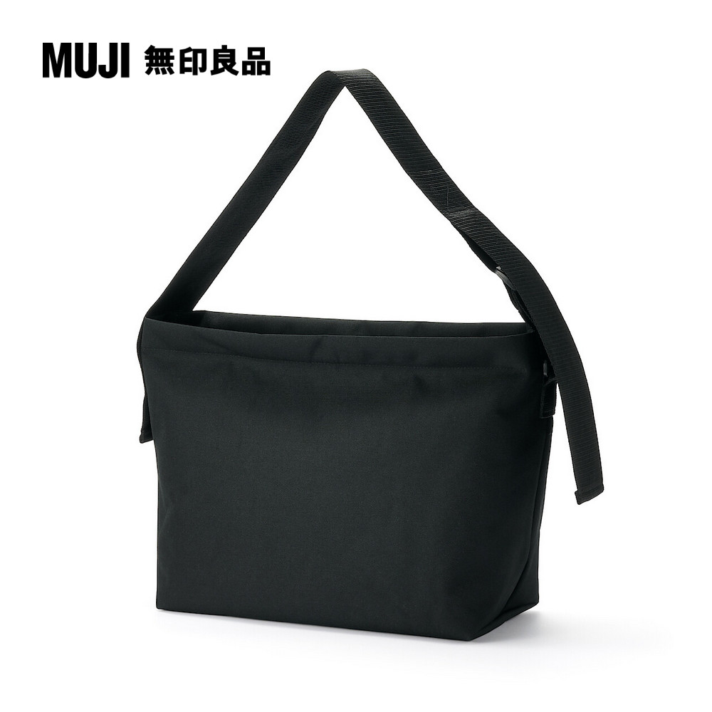 MUJI 無印良品 再生聚酯纖維寬背帶肩背包