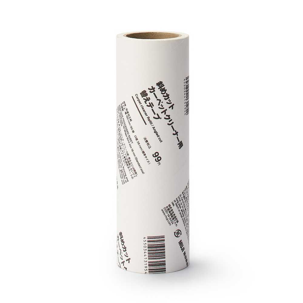 掃除系列/地毯清潔滾輪補充紙/斜撕型/90張【MUJI 無印良品】