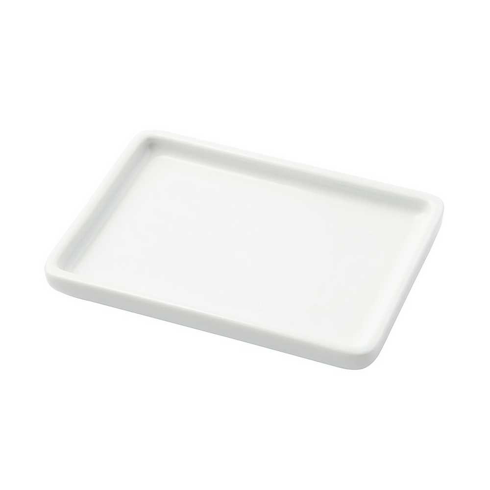 白磁浴室用托盤/小約寬13x深9.5x高1.5cm【MUJI 無印良品】