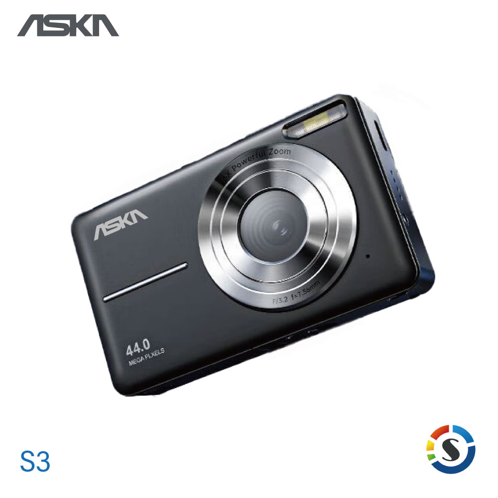 台灣品牌ASKA S3 卡片型數位相機(套組)
